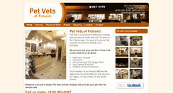 Desktop Screenshot of petvetsoffolsom.com